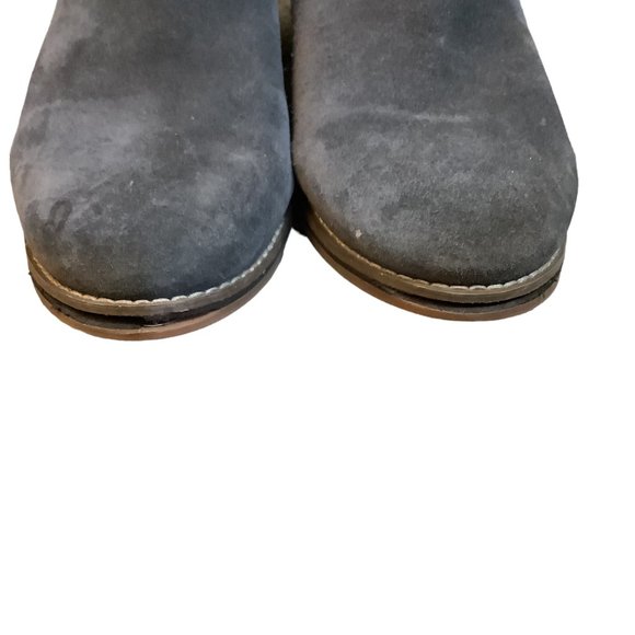 Blondo Women's IDA Waterproof Suede Ankle Zipper Boots Gray Size-Size 8.5 - Picture 4 of 12